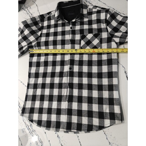 Nomad Craft&Flow Flannel Shacket Mens L Red Buffalo Plaid Thermal Lined Shirt - Picture 6 of 8